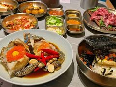 -草家酱蟹炭火烤肉店(珲春南路一店)