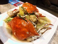 姜葱炒梭子蟹-沪小胖小龙虾(淮海中路旗舰店)