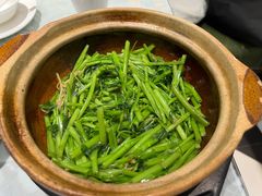啫啫煲虾酱空心菜-熠盛粤味·顺德桑拿鸡(永康路店)