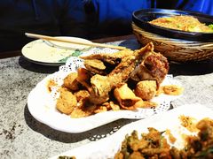 炸拼-华盛园卷子王农家菜水库鱼