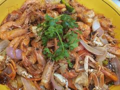 干锅虾蟹大锅-休记光头香辣蟹干锅(绵竹店)