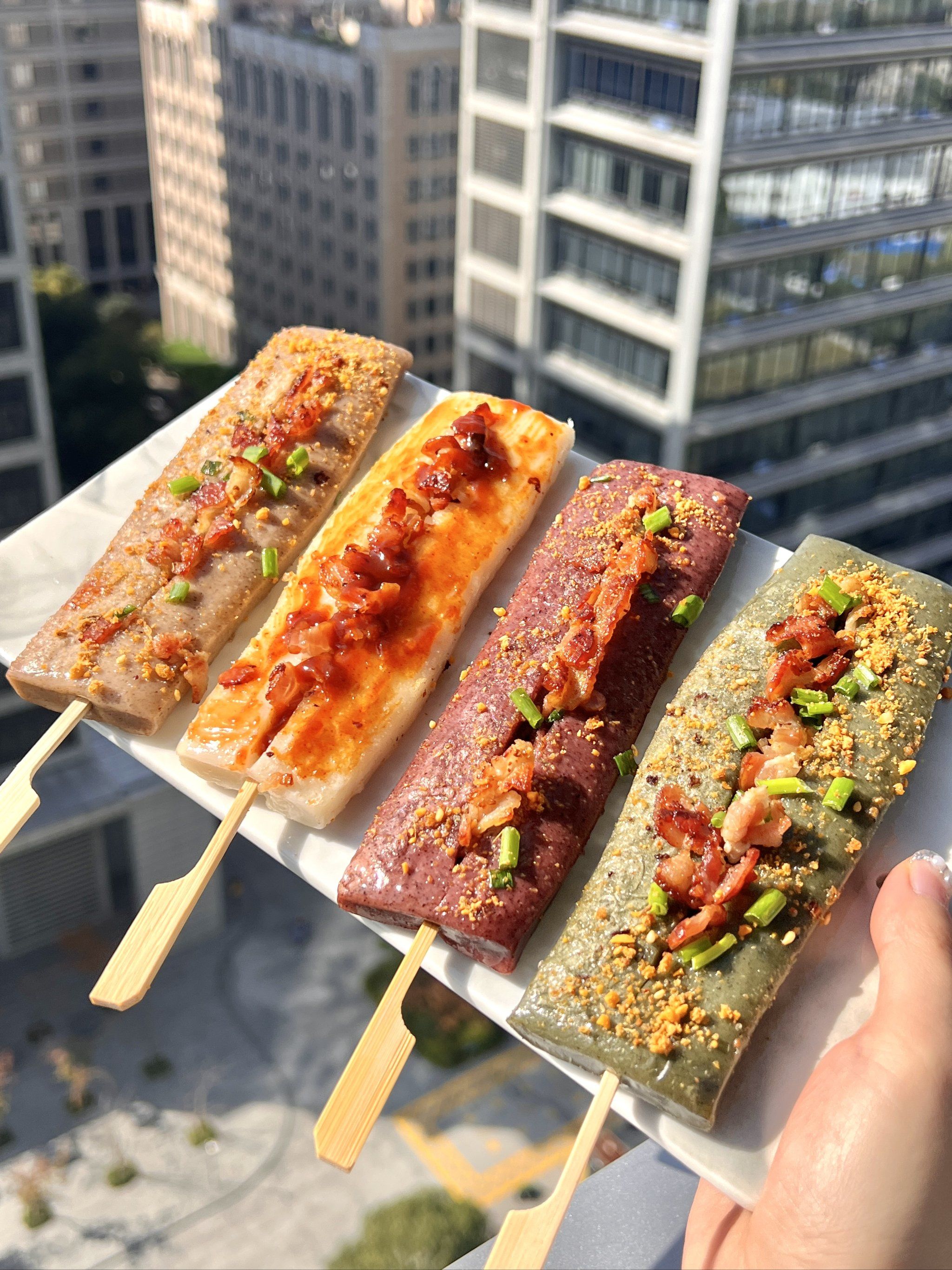 这五彩脆皮年糕一口拿捏住我了