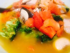 上汤西兰花-绿茶餐厅(西单老佛爷店)