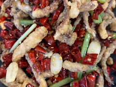 干煸鱿鱼须-大眼锅贴水饺(河东店)