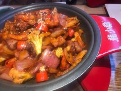 干锅排骨虾-龙少爷碳火干锅(环球中心店)