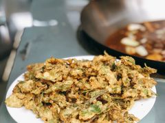 炸花椒芽-姥家大锅台水库渔家