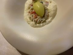 长脚蟹肉青苹果冰糕白芦笋奶泡-三嚥阁 La Villa Restaurant