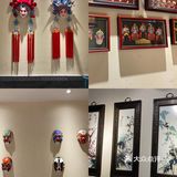 吃酥香烤鸭蘸蜜汁桃花酱