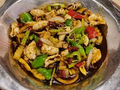 干锅黄喉-休记光头香辣蟹干锅店(衣冠庙店)