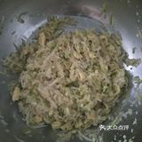 20191110001西葫白萝卜丝虾仁鸡蛋馅饺子煎吃菜谱