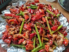 铁板鱿鱼须-嘎嘎鸭脑壳江湖菜(五里店)