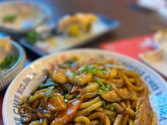 关西虾仁秘炒乌冬-仙隐小鹿中華の日料(荣民龙首广场店)
