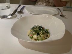 帝王蟹蟹肉烩饭配甜豆和莳萝-Jean Georges