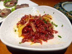 生拌黑毛牛肉-牛玄庵日式寿喜烧·料理店(新源里店)