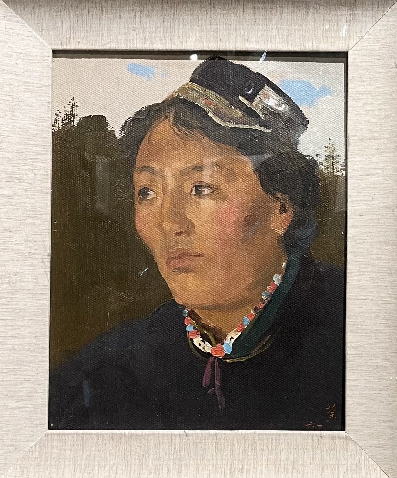 吴冠中的人像画