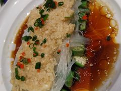 蒜蓉蒸秋葵-北京老铺烤鸭(老城根店)