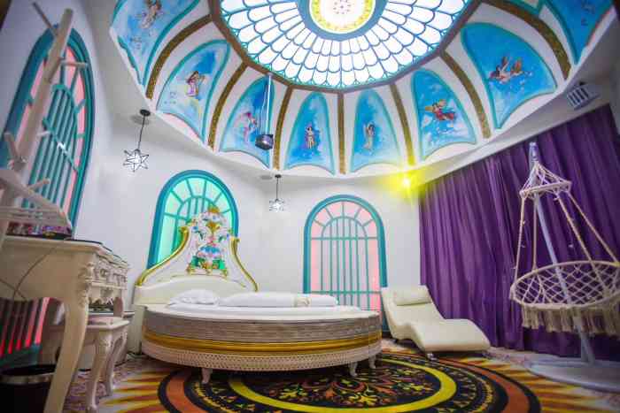 梦幻城堡轻奢实景酒店(九眼桥川大川音店)-"第一次来主题酒店,房间