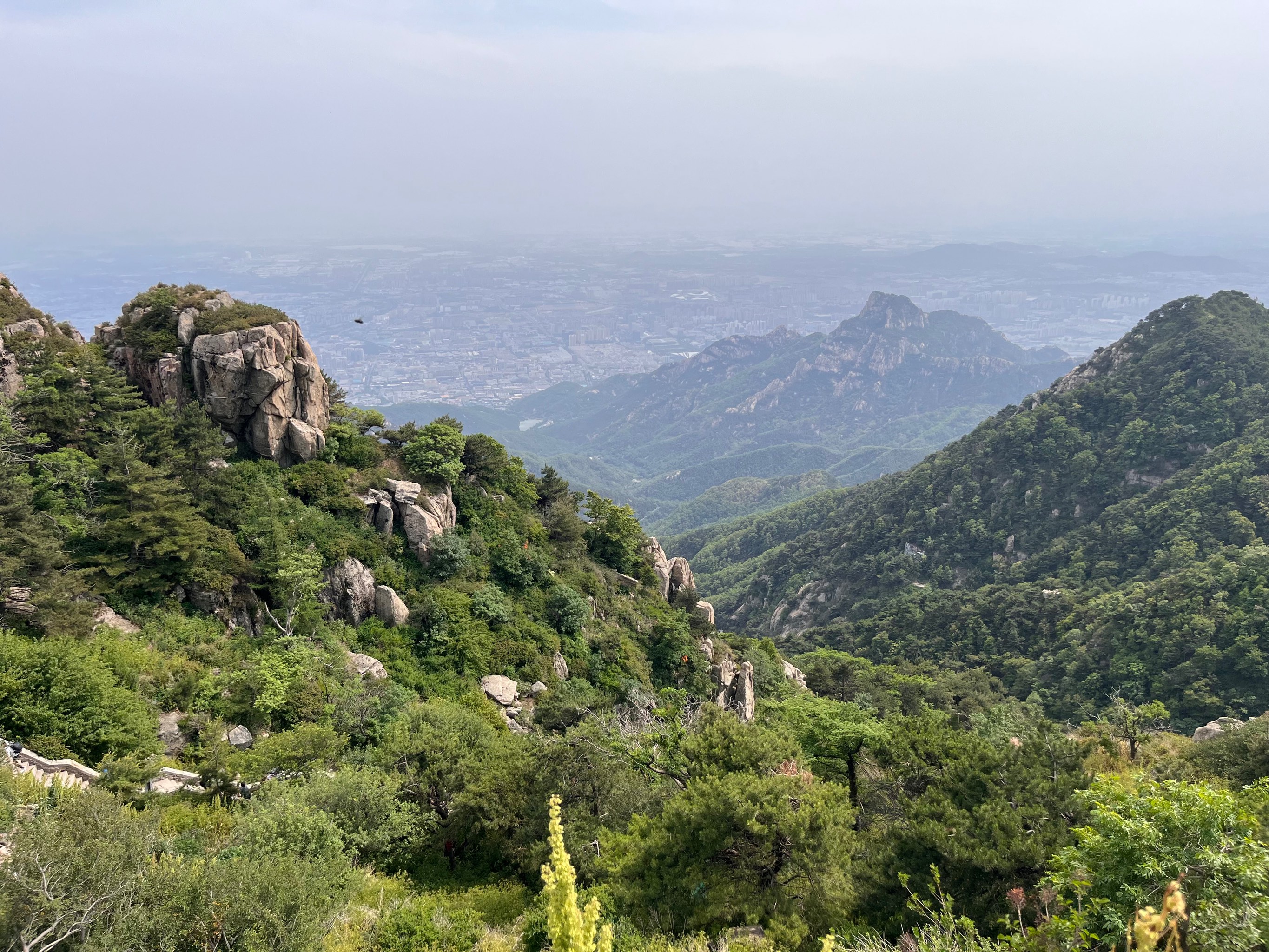 泰山山顶的风景图片