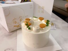 玄米茶燕麦米布丁·奶油蛋糕-花甜生活FatimCake·生日蛋糕