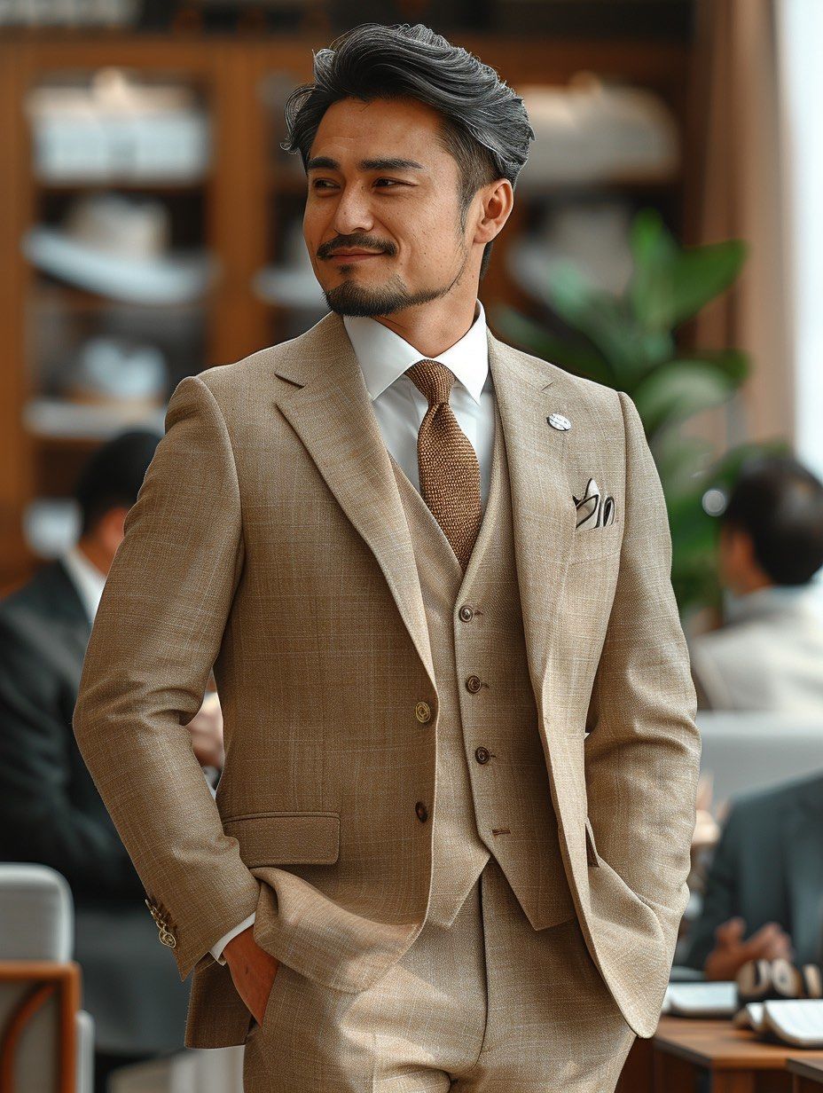 老男人的衣橱里 少不了一套像样的浅色西装