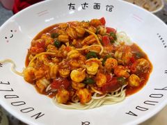 小龙虾尾拌面-友达面馆(海珠店)