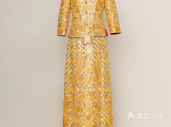 温婉优雅又不显老气的金黄色秀禾 太爱了