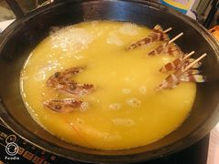 花竹虾-鲜入围煮花胶鸡海鲜火锅