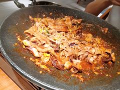铁板章鱼五花肉-春熙台韩国料理·章鱼肥牛(西丽店)
