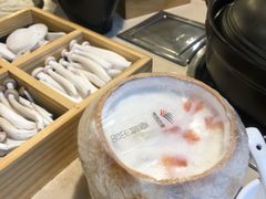 木瓜雪蛤椰子冻-烹然四季椰子鸡火锅(团结湖总店)