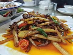 土豆丝炒菌肝-灯盏窝饭店(新都分店)