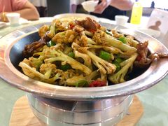 干锅有机花菜-大碗居·烤鸭·鱼头泡饼(天坛东门店)