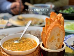 清炒一拨子蟹粉-漫渡庄绿岛花园•隐世庭园菜(滨湖店)