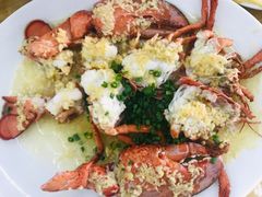 蒜蓉开边蒸龙虾-明记海鲜大排档(巽寮湾店)