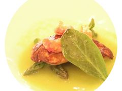 地中海套餐-香煎鹅肝配鲜芦笋-福楼法餐厅FLO