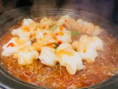 蒜蓉粉丝蒸开边虾-绿茶餐厅(乐峰广场店)