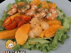 鲜橙老虎虾沙拉-Lets burger非常汉堡·环球风味(蓝色港湾店)