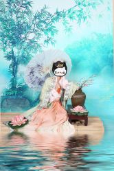 -后宫·古装汉服京剧儿童亲子全家福摄影