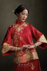 点击看大图 -藤薰定制中式嫁衣礼服旗袍店