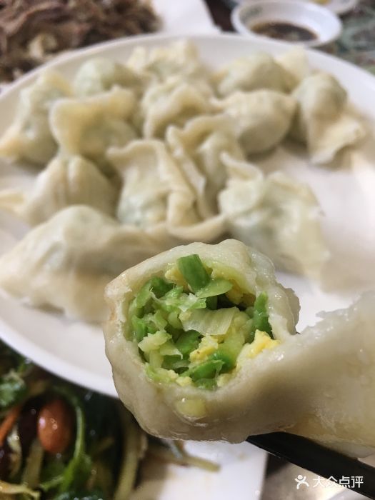 祝家饺子馆鸡蛋角瓜手工水饺图片