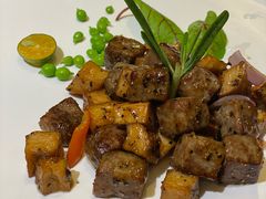 杏鲍菇牛肉粒-彩虹之约•淮扬家宴(亚运村店)