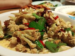 干锅有机花菜-胖老汉椒麻鸡清真新疆菜(西御街店)