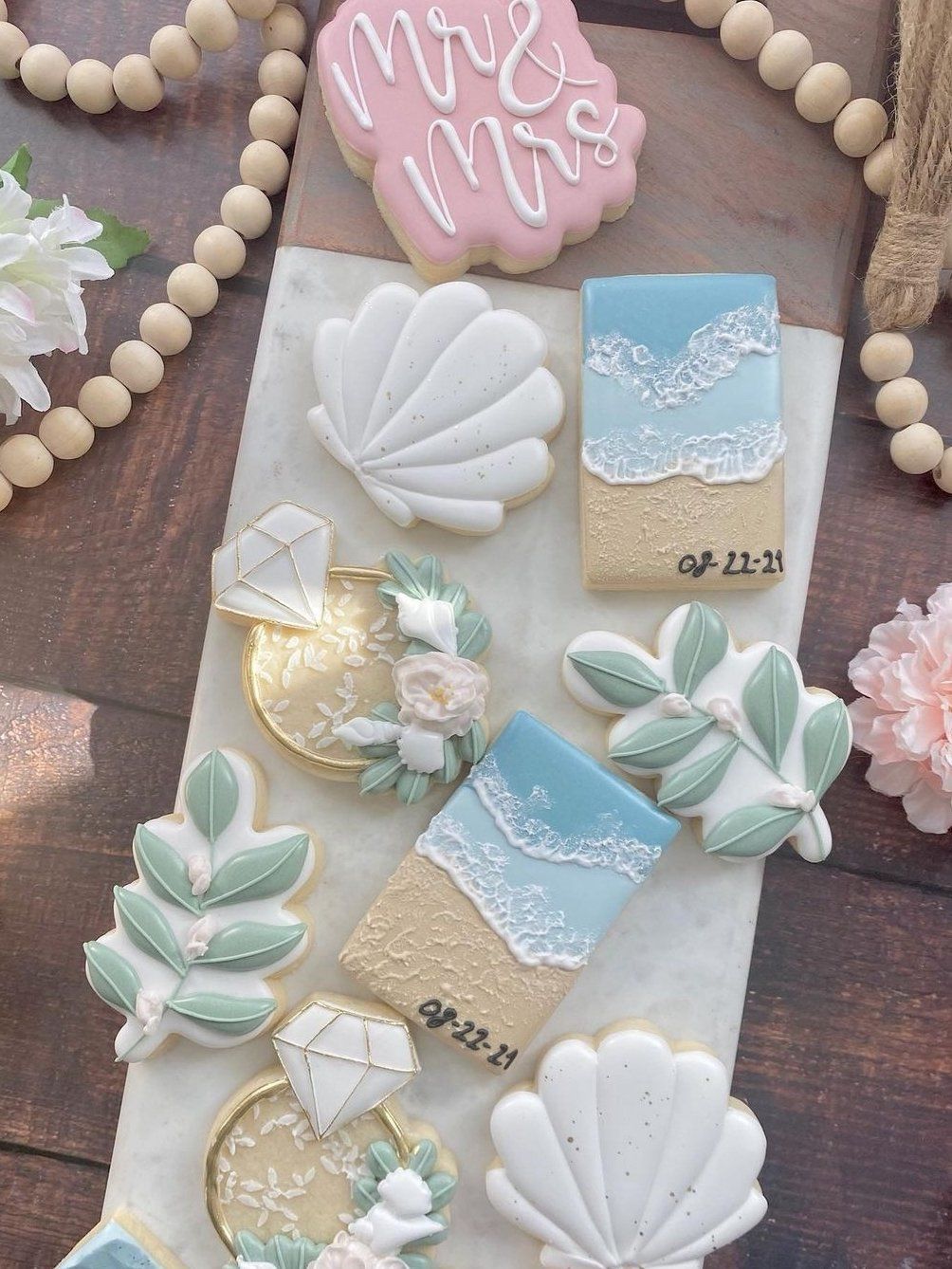 婚礼甜品台伴手礼之糖霜饼干