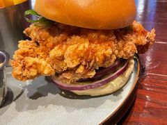 韩式风味炸鸡汉堡-bluefrog蓝蛙(皇庭广场店)