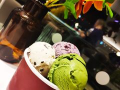 抹茶口味的冰淇淋-哈根达斯(滨江店)