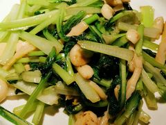 鲜竹笋炒菊花菜-小放牛炒菜馆(华北商厦店)