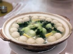鱼丸煲淋奶白菜-东方御宴海鲜酒楼(棕泉酒店)