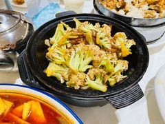干锅有机菜花-金春禧·鲁菜海鲜(延吉路万达店)
