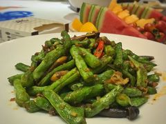 参八酱蛤肉炒四季豆-味茂·老船夫1927(东海东路店)