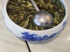下锅烂蚬肉鸡蛋汤-子霖南山鲜虾面(南山总店)