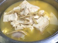 手工豆腐笋干汤-国生茶庄·地道农家菜团建活动